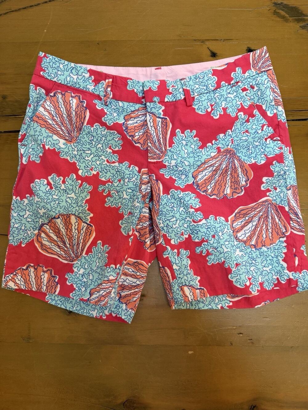 Lilly Pulitzer Avenue Short Watermelon Coralina Bermuda Short Womens 2
